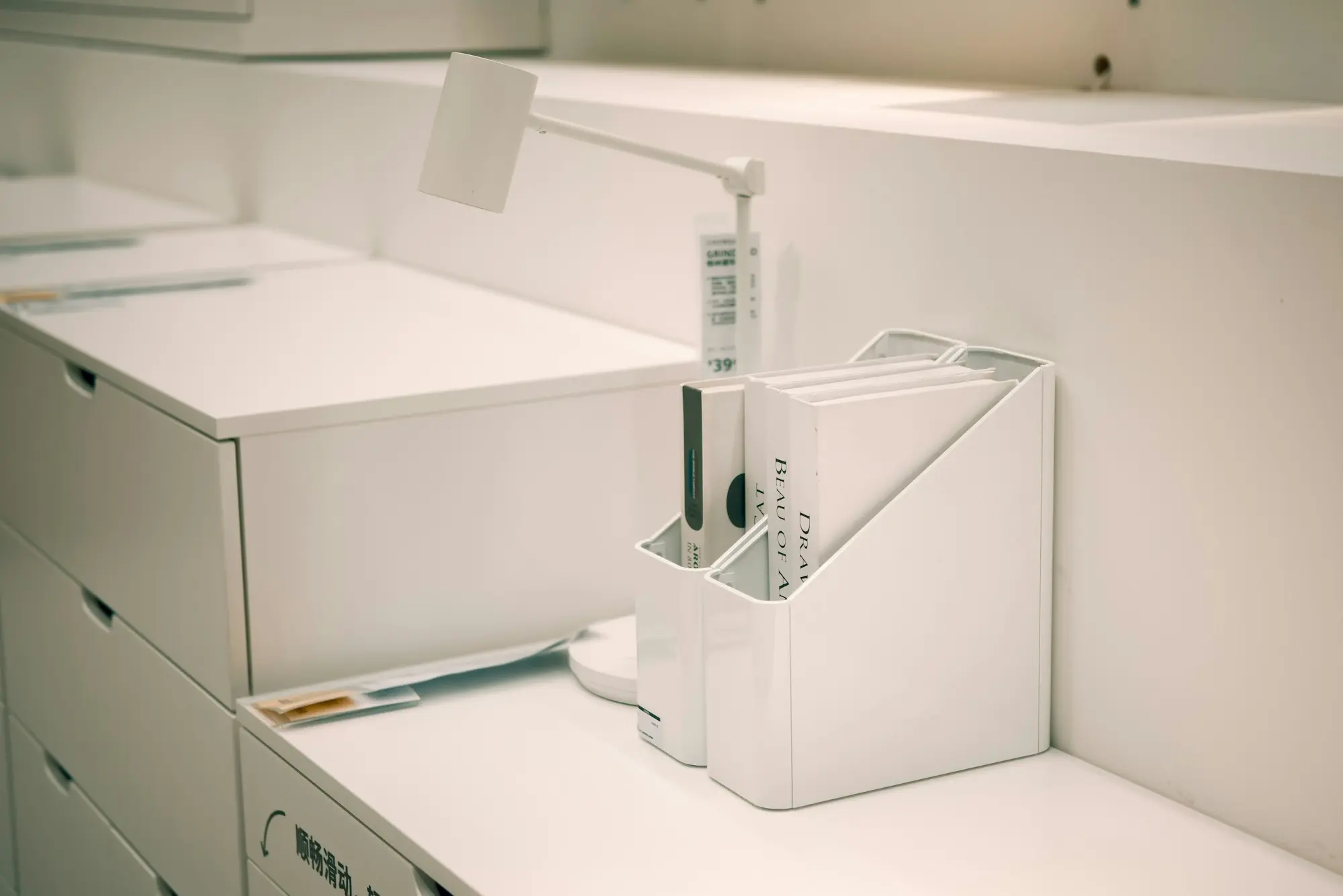 Clearly organized document folders on a desk