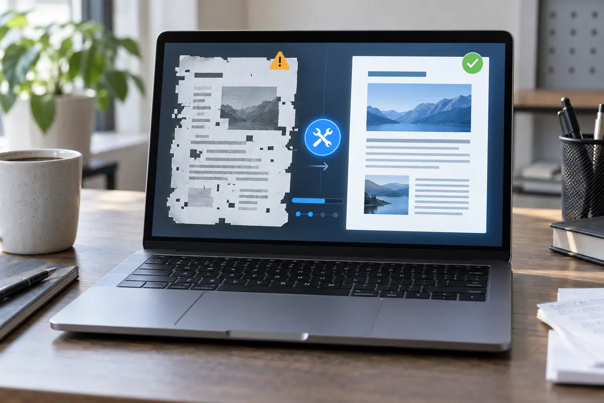 Document pages reviewed for long-term preservation